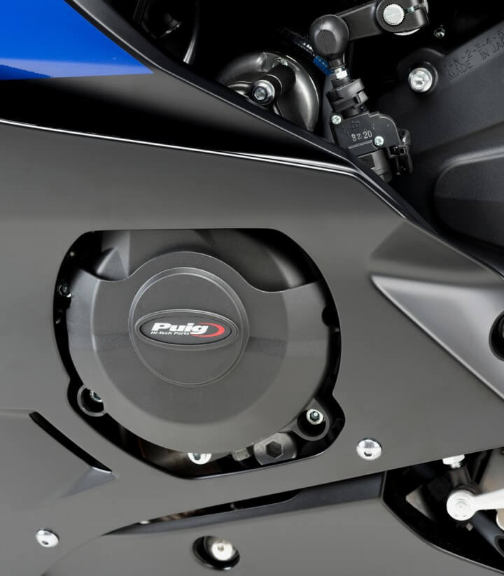 Motorschutzdeckel Track 21521N von Puig für Yamaha YZF-R6 (06-20), YZF-R6 Race (21-24)