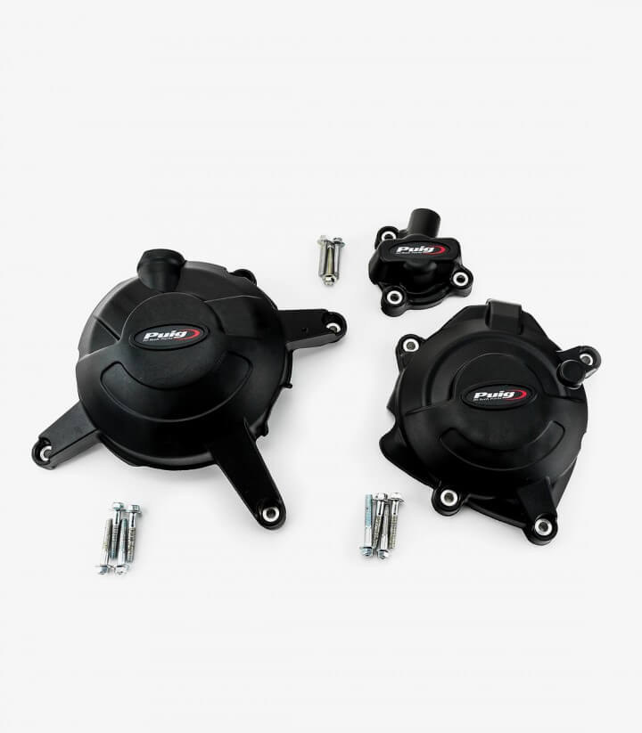 Tapas protectoras del motor Track 21520N de Puig para Yamaha MT-125 (15), YZF-R3 (20-24)