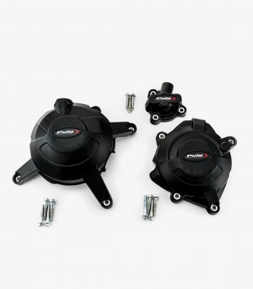 Tapas protectoras del motor Track 21520N de Puig para Yamaha MT-125 (15), YZF-R3 (20-24)
