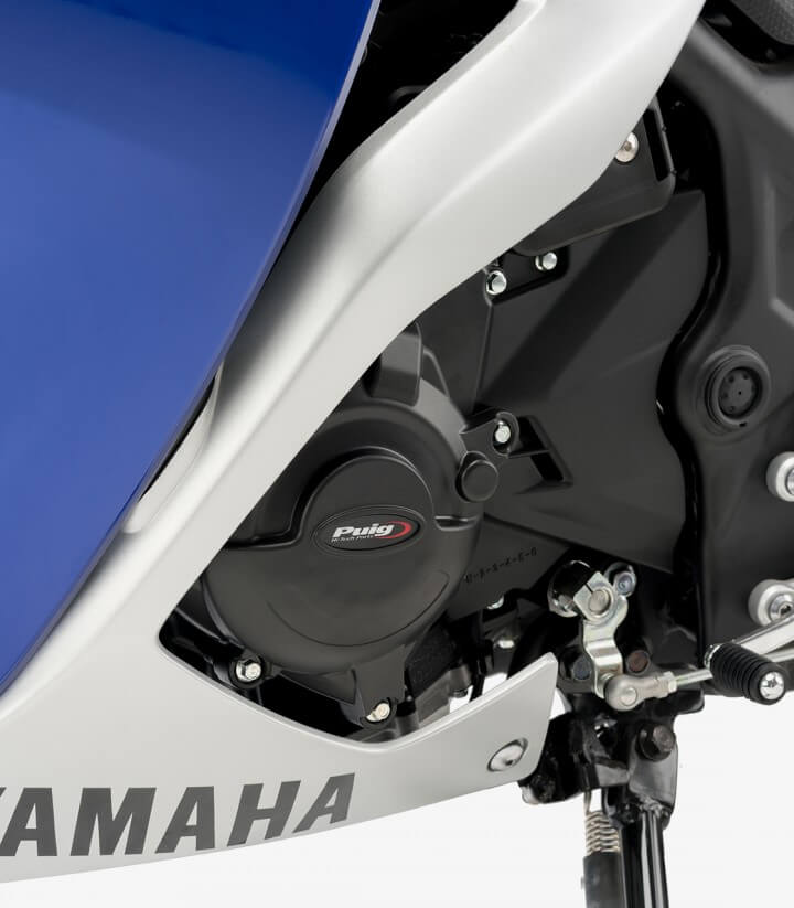 Tapas protectoras del motor Track 21520N de Puig para Yamaha MT-125 (15), YZF-R3 (20-24)