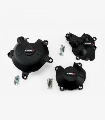 Tapas protectoras del motor Track 21513N de Puig para Kawasaki ZX-6R Ninja (09-25)