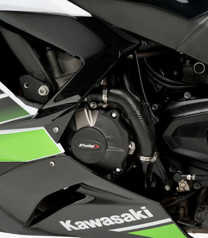 Tapas protectoras del motor Track 21513N de Puig para Kawasaki ZX-6R Ninja (09-25)