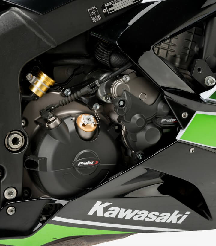 Motorschutzdeckel Track 21513N von Puig für Kawasaki ZX-6R Ninja (09-17, 21-26)