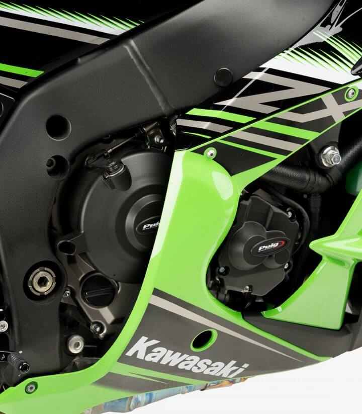 Motorschutzdeckel Track 21514N von Puig für Kawasaki ZX-10R (11-26), ZX-10RR (17-26)