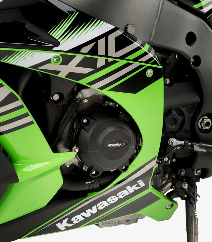 Motorschutzdeckel Track 21514N von Puig für Kawasaki ZX-10R (11-26), ZX-10RR (17-26)