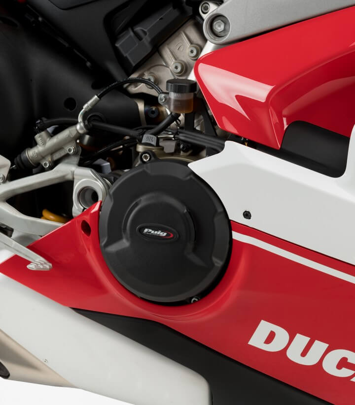 Tapas protectoras del motor Track 21505N de Puig para Ducati Panigale V4 (18-24)