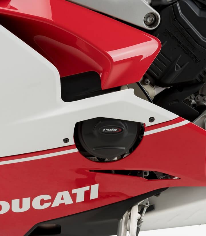 Tapas protectoras del motor Track 21505N de Puig para Ducati Panigale V4 (18-24)