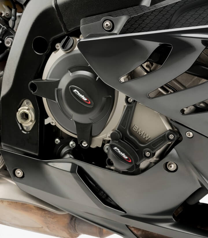 Tapas protectoras del motor Track 21501N de Puig para BMW S1000R/RR (09-16)