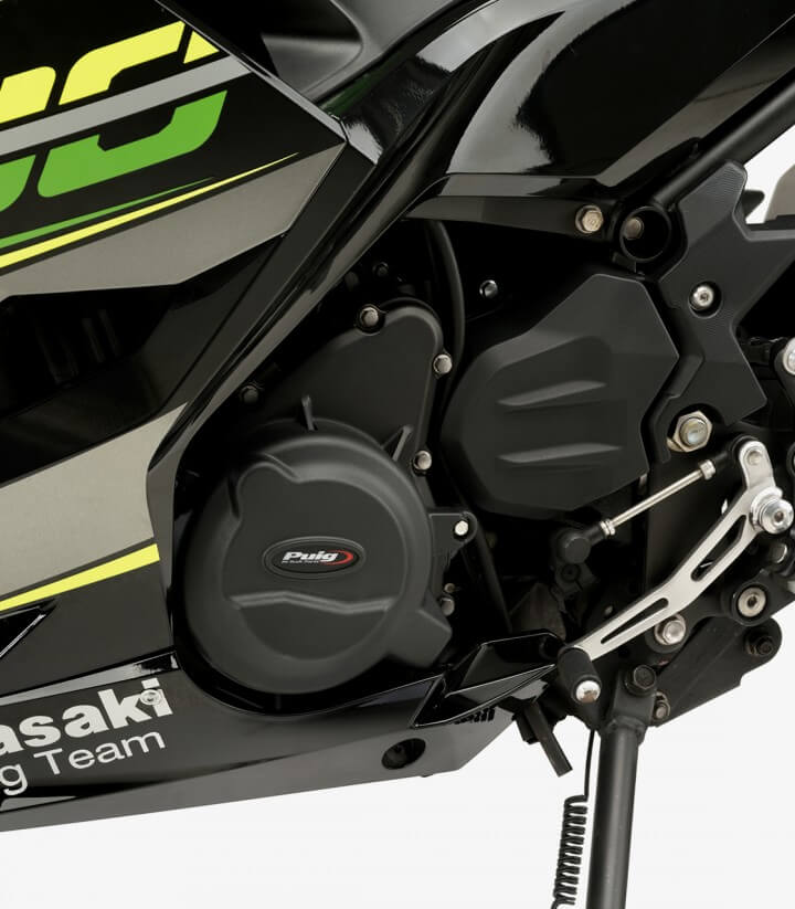 Motorschutzdeckel Track 21512N von Puig für Kawasaki Ninja 400 (18-24)