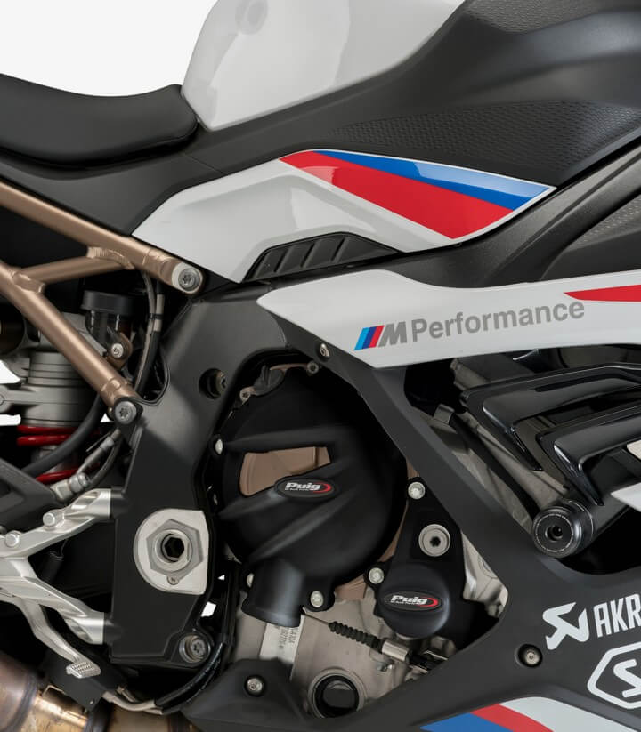 Tapas protectoras del motor Track 21503N de Puig para BMW M1000R/RR (21-25), S1000R/RR (19-25)