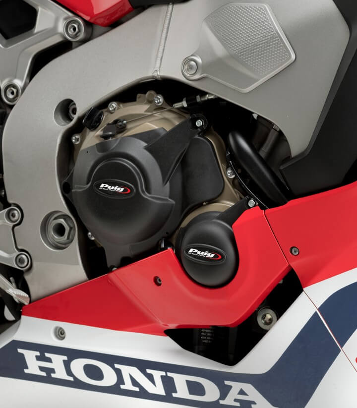 Tapas protectoras del motor Track 21510N de Puig para Honda CBR1000RR Fireblade (17-19)