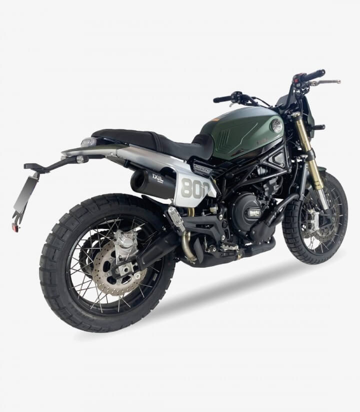 Auspuff CB5254RB Ixil RB Schwarz für Benelli Leoncino 800 Trail