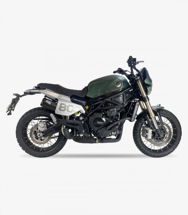 Auspuff CB5254RB Ixil RB Schwarz für Benelli Leoncino 800 Trail