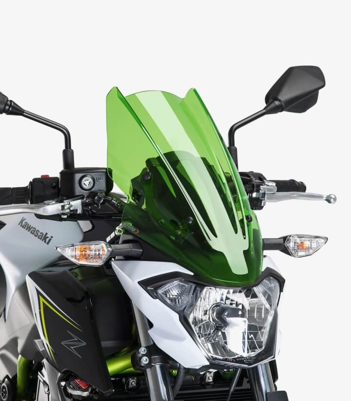 Windschild Puig New Generation Touring Kawasaki Z650 (17-19) Grün 9369V