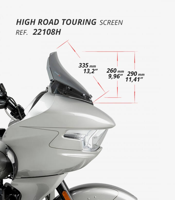 Cúpula Puig High-Road Touring Harley Davidson Road Glide FLTRX (24) Transparente 22108W