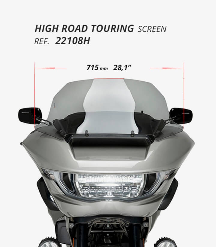 Cúpula Puig High-Road Touring Harley Davidson Road Glide FLTRX (24) Transparente 22108W