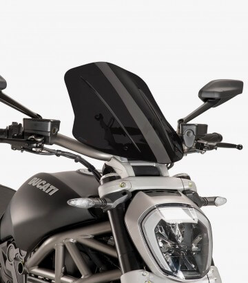 Cúpula Puig Naked New Generation Touring Ducati X Diavel/S Ahumado oscuro 8922F