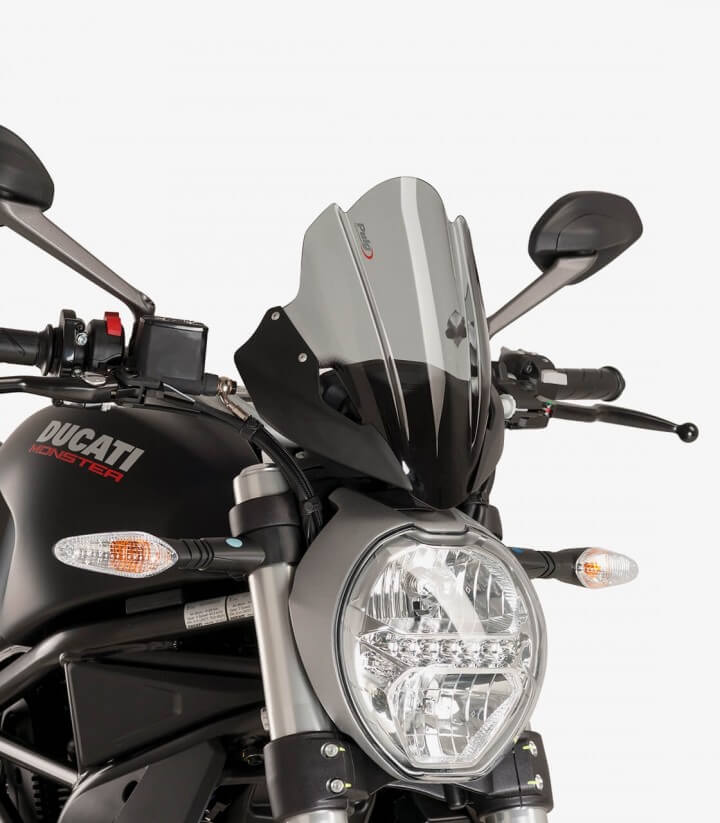 Windschild Puig Naked New Generation Touring Ducati Monster 797/821/1200 R/S Dunkel getönt 8900F