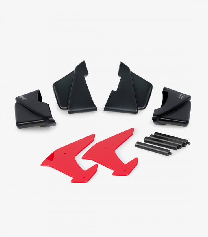 Alerones laterales Naked 20832R para Kawasaki Z H2 color Rojo de Puig