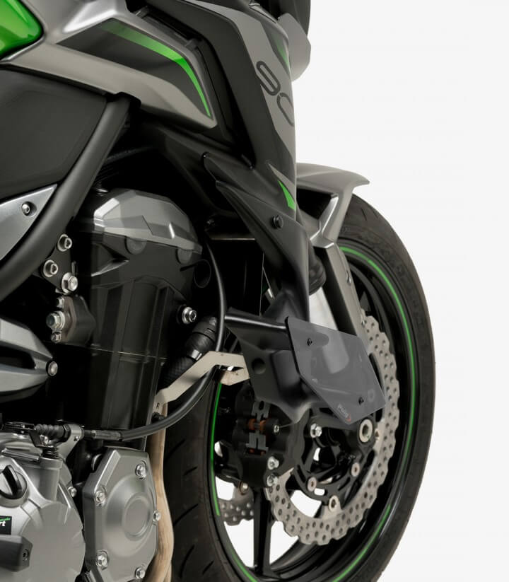 Naked side winglets 20327N for Kawasaki Z900 Black by Puig