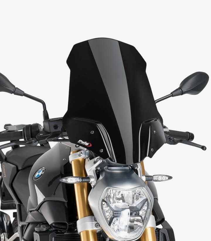 Windschild Puig New Generation Touring BMW R1200R (15-18) Schwarz 8165N