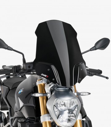 BMW R1200 R Puig Naked New Generation Touring Black Windshield 8165N
