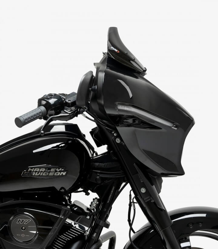 Windschild Puig High-Road Sport Harley-Davidson Street Glide: CVO FLHXSE (23-26)/ST (26), FLHX (24-26) Dunkel getönt 22109F