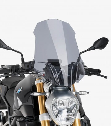 BMW R1200 R Puig Naked New Generation Touring Smoked Windshield 8165H