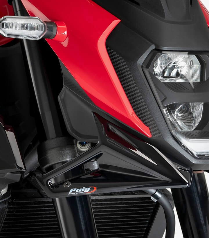 Alerones frontales Naked 21936N para Honda CB500 Hornet (24-25) color Negro de Puig