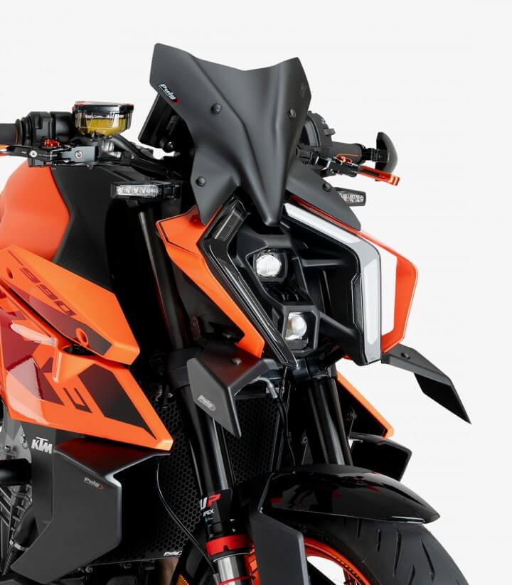 Naked frontal winglets 22178J for KTM 990 Duke / R (24-25) Matte black by Puig