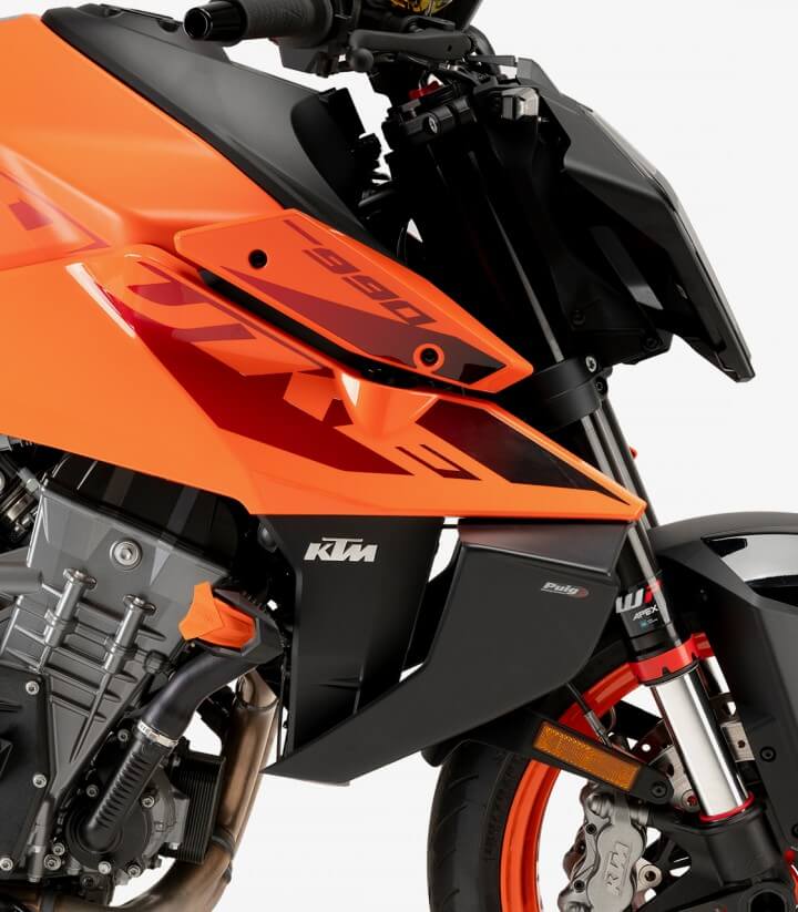 Alerones laterales Naked 22174J para KTM 990 Duke / R (24-25) color Negro mate de Puig