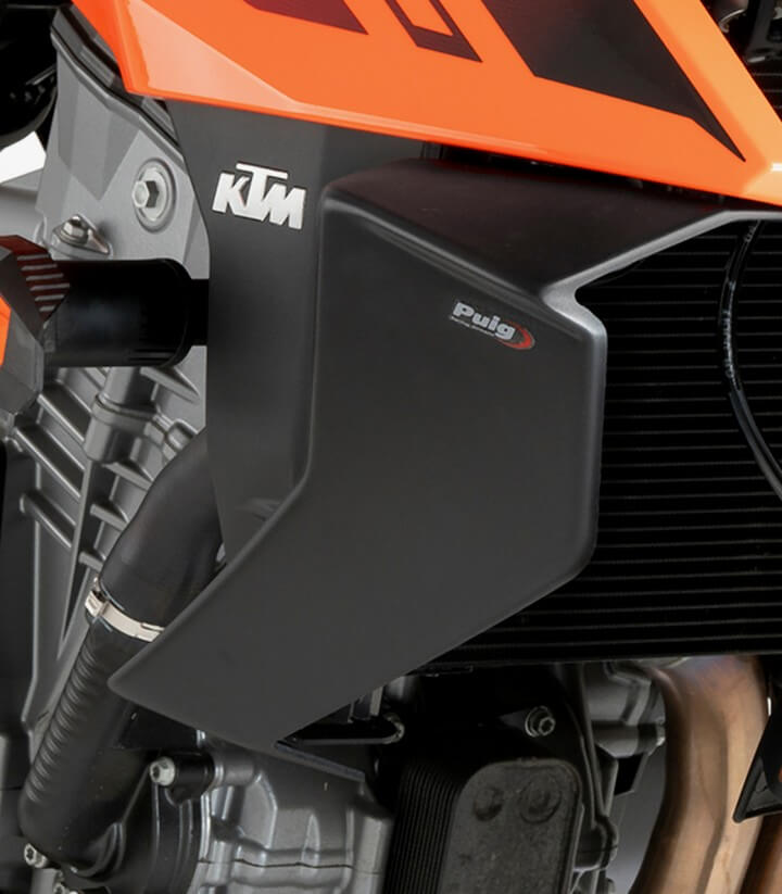 Alerones laterales Naked 22174J para KTM 990 Duke / R (24-25) color Negro mate de Puig