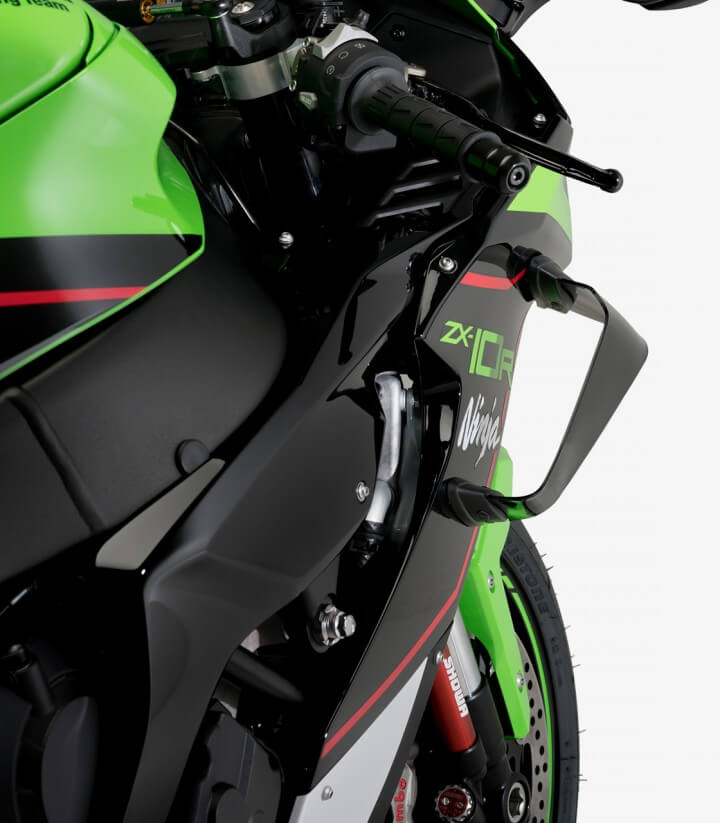 Alerones laterales Race 20543N para Kawasaki ZX-10R/RR color Negro de Puig