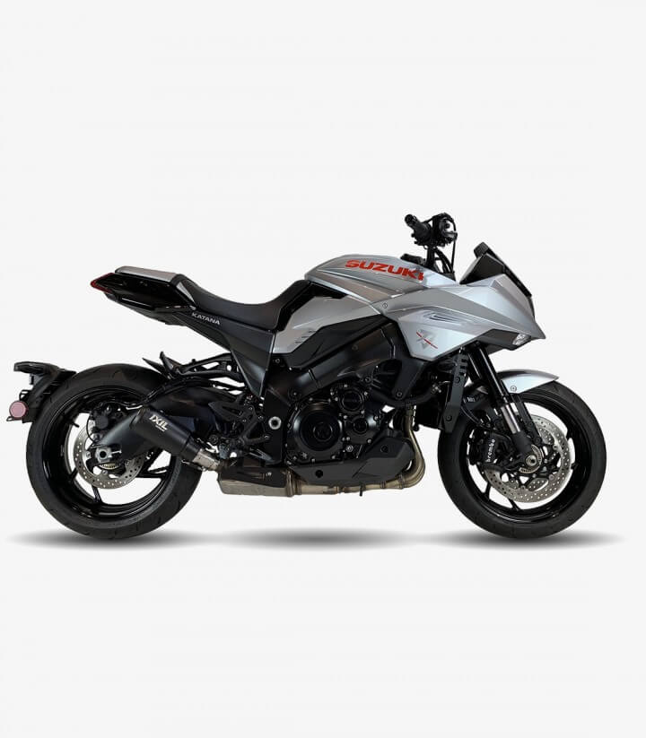 Escape CS8210RB Ixil RB Negro para Suzuki GSX 1000 S / GT (21-24), GSX-S 950 (21-24), Katana 1000 (21-24)