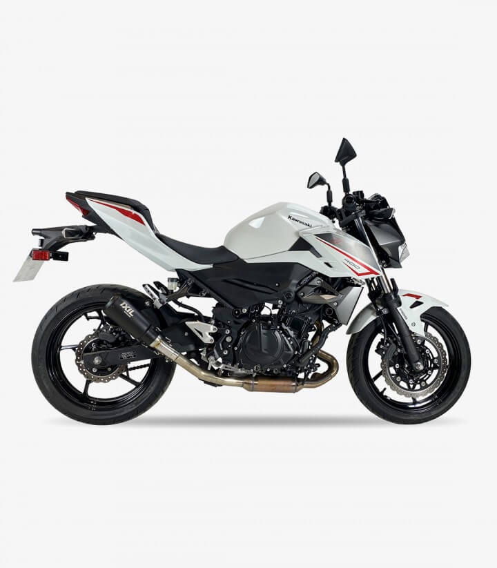 Escape CK7240RB Ixil RB Negro para Kawasaki Ninja 400 / 500 (18-24), Ninja 7 Hybrid, Z 400 / Z 500 (19-24)