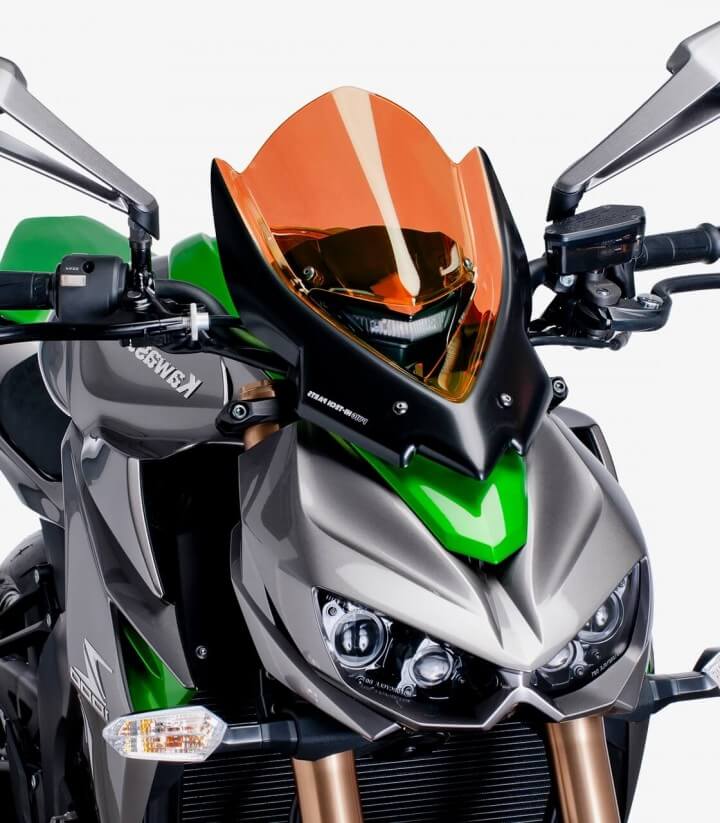 Windschild Puig New Generation Touring Kawasaki Z1000 (14-20) Orange 7514T