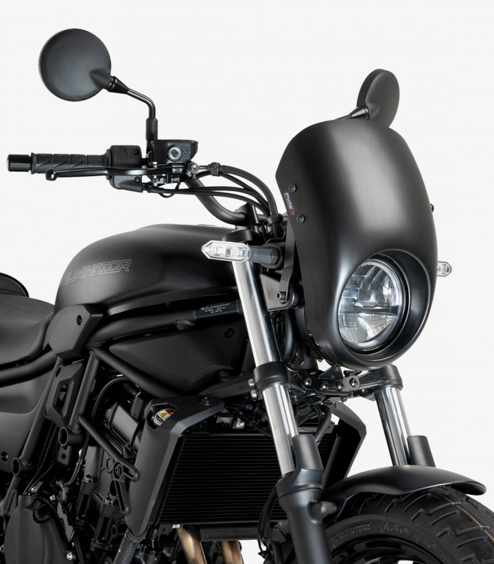 Semicarenado Puig Anarchy Kawasaki Eliminator 500 (24-25) Negro mate 21944J