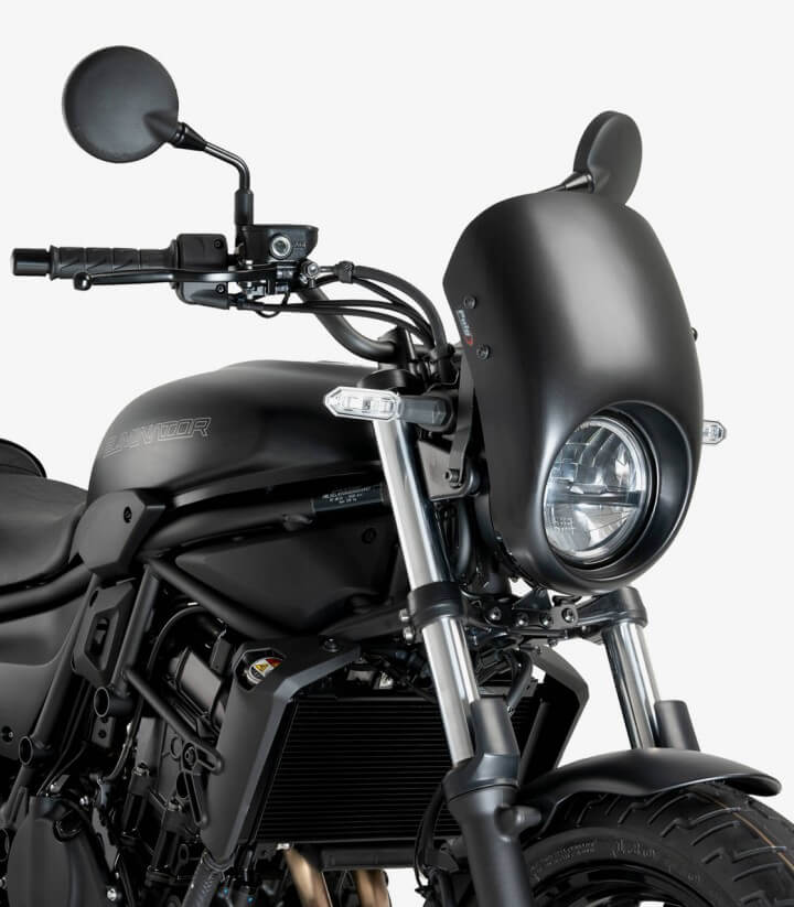 Semicarenado Puig Anarchy Kawasaki Eliminator 500 (24-25) Negro mate 21944J