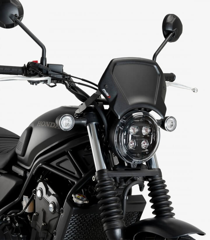 Placa frontal de aluminio pintada en negro Puig Honda CL 500 (23-25) 21636N