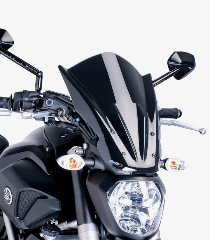 Windschild Puig New Generation Touring Yamaha MT-07 (14-17) Schwarz 7016N