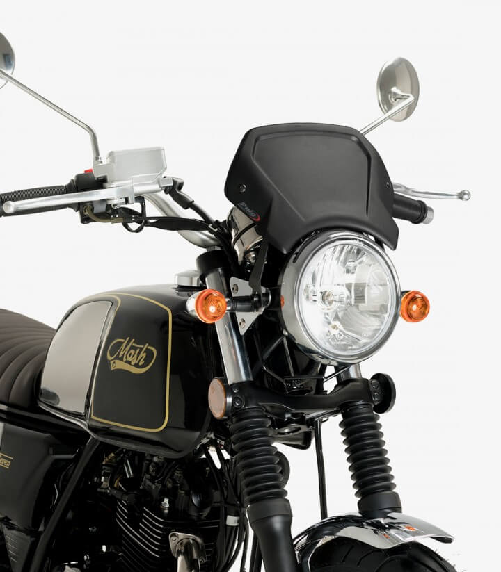 Frontplatte aus Aluminium, schwarz lackiert Puig universal 3593N