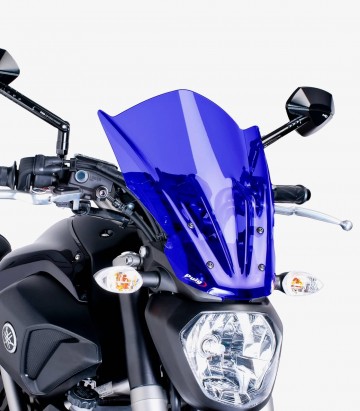 Yamaha MT-07 (2014 - 2017) Puig New Generation Touring Blue Windshield 7016A