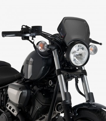 Placa frontal de aluminio pintada en negro Puig Yamaha XV950/R (14-20) 3813N