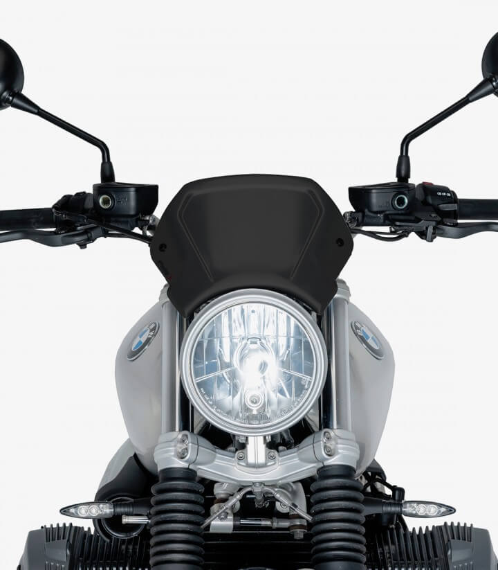 Black-Painted Front Aluminum Plate Puig BMW R NINET (14-24) 9798N