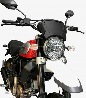 Placa frontal de aluminio pintada en negro Puig Ducati Scrambler 1100 (18-20) 9800N