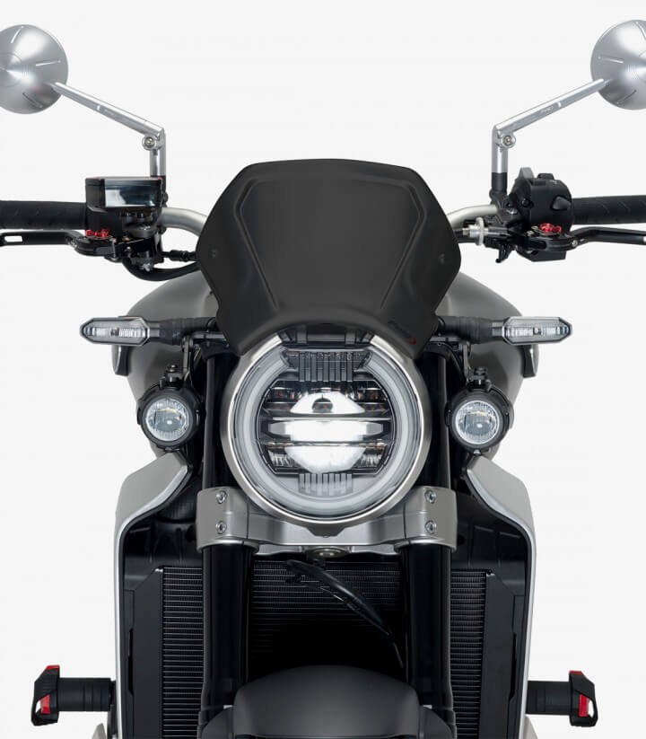 Placa frontal de aluminio pintada en negro Puig Honda CB1000/650R Neo Sports Cafe (18-23) 9803N