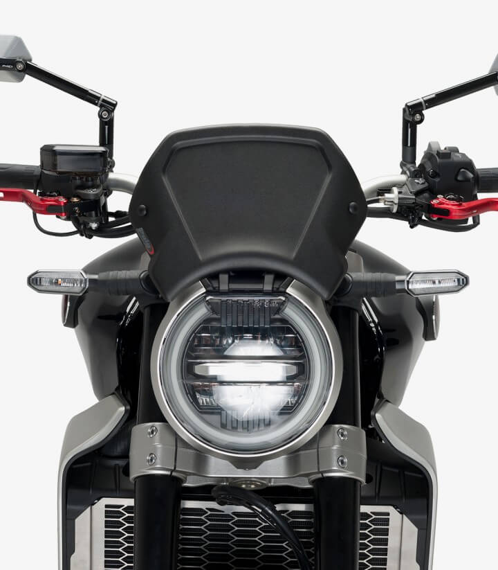 Placa frontal de aluminio pintada en negro Puig Honda CB1000/650R Neo Sports Cafe (18-23) 9803N