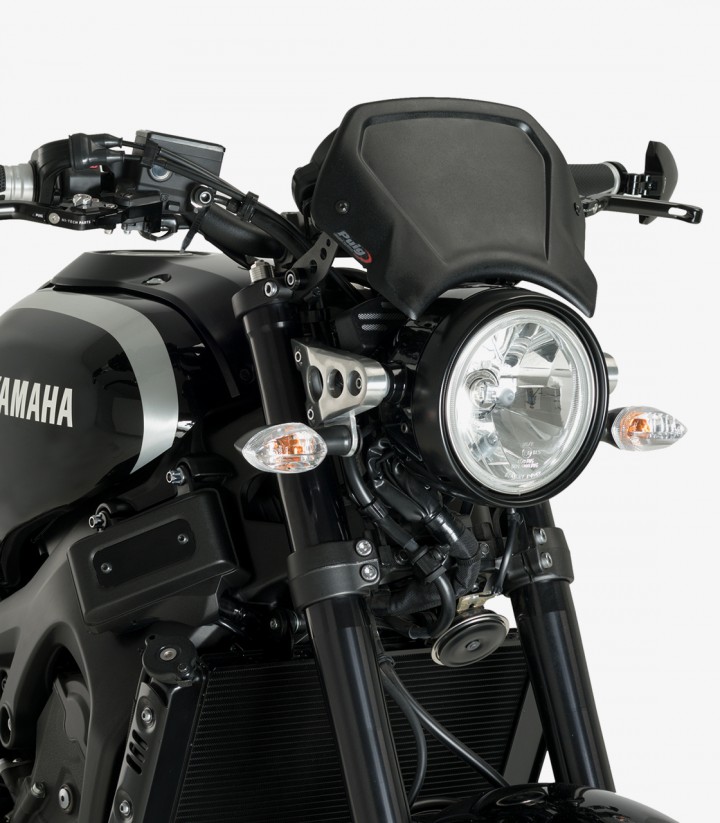 Black-Painted Front Aluminum Plate Puig Yamaha XSR900 (16-21) 9806N