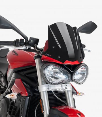 Windschild Puig New Generation Sport Triumph Street Triple 660/765 S (18-19) Schwarz 9999N