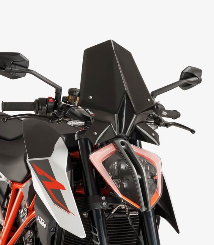 Windschild Puig New Generation Touring KTM 1290 Superduke R (17-19) Schwarz 9692N